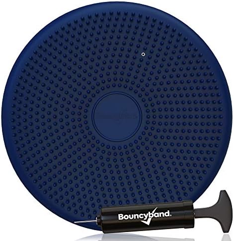 Bouncyband – Wiggle Seat – Blue, 13” D – Large Sensory Cushion for Kids Ages 6-18+ – Promotes Active Learning, Improves Student Productivity, Includes Easy-Inflation Pump