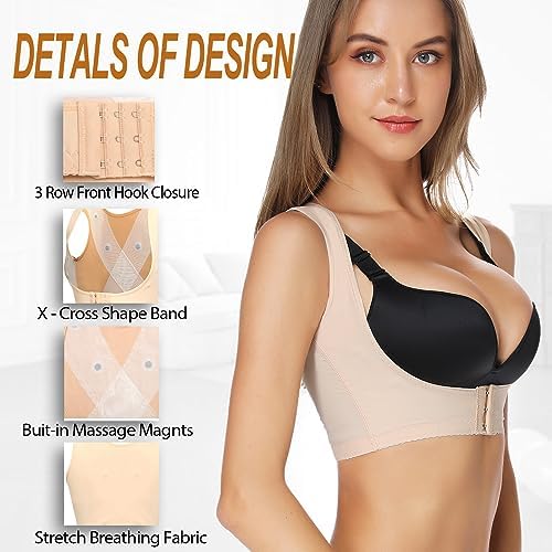 MISS MOLY Chest Brace Push up for Woemn Posture Corrector Shapewear Sleeveless Tops Back Shaper Vest