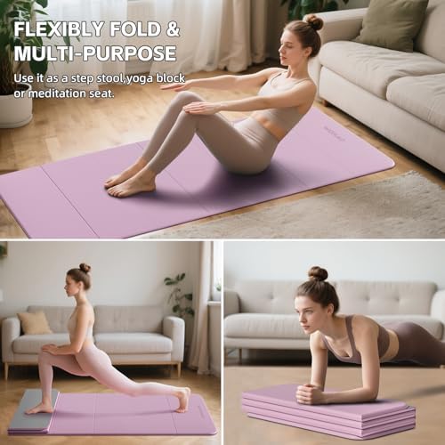 7-Fold Yoga Mat 70"x24" - 1/2 Inch Thick