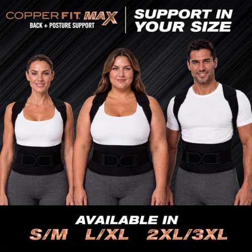 Copper Fit Max Back Posture Support (Small/Medium)