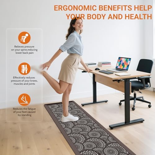 Mattitude 4/5 Inch Kitchen Mat, Waterproof Non-Slip Standing Mats and Rugs