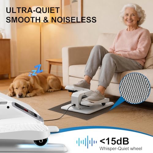 Under Desk Elliptical Leg Exerciser While Sitting for Seniors
