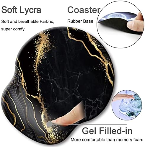 Ergonomic Mouse Pad with Wrist Rest Support,Gel Mouse Pads for Desk