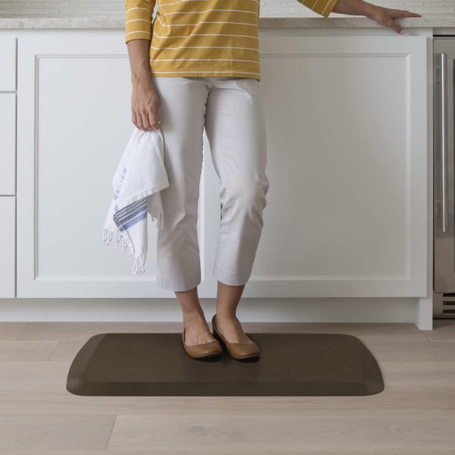 GelPro Basics Anti-Fatigue Kitchen Comfort Mat - 20" x 32" (Vintage Leather Rustic Brown)