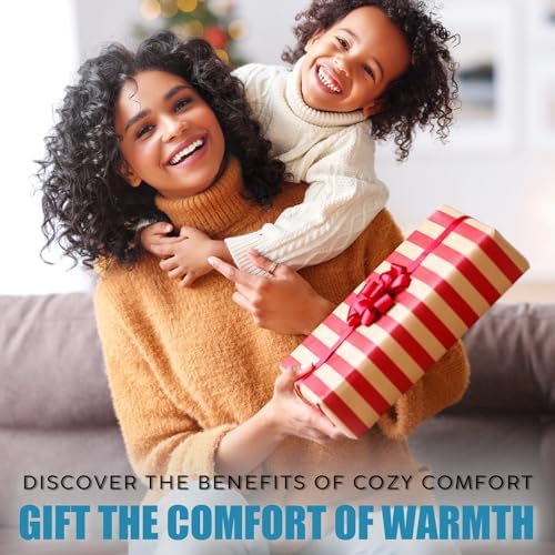 Weighted Neck & Shoulder Heating Pad for Pain Relief | | 6 Heat Settings, 2H Auto‑Off | Home & Office Use, Birthday Gifts for Men Women Dad Mom