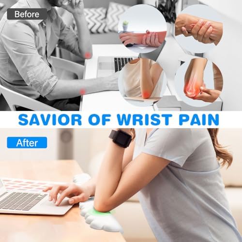 JIKIOU L-Shaped Desk Elbow Pad for Desk,Memory Foam Elbow Support Pad 2Pack