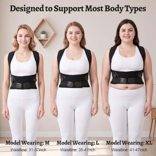 Upgraded Dial Posture Corrector Back Brace for Men and Women