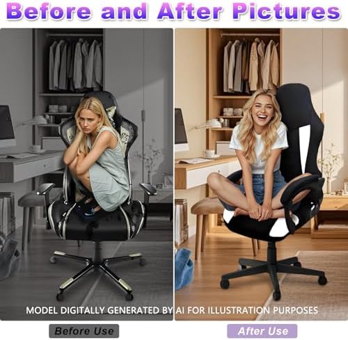 Gaming Chair Covers Only,Stretchable Fit Thick Breathable Mesh