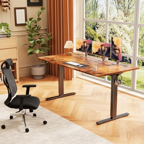 Sweetcrispy Electric Standing Desk, Computer Desk, 55x24 Inch