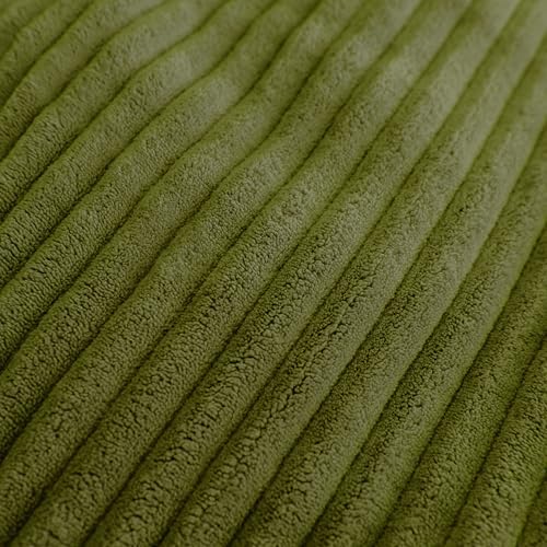 Big Joe Fuf 5Ft Oversized Foam Bean Bag Chair with Removable Cover for Kids, Teens, Adults, Moss Green, Corded Plush, 5 Foot Large Reading and Gaming Seat