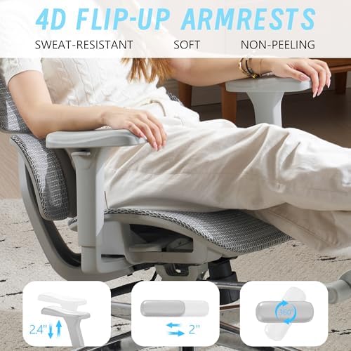 Ergonomic Office Chair with Footrest and Lumbar Support
