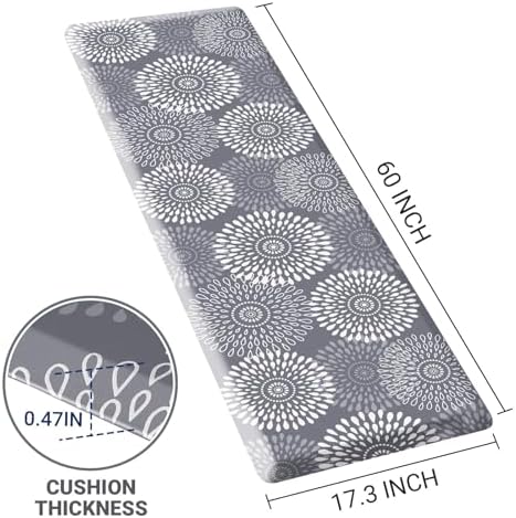 Kitchen Mat Water-Resistant Kitchen Rugs Cushioned Anti-Fatigue Floor Mat