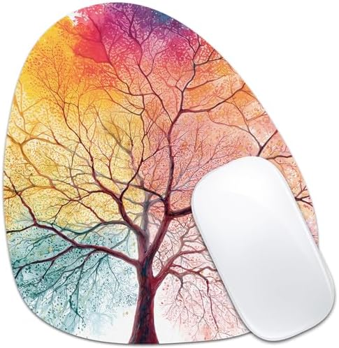 Water Drop Mouse Pad 7.3x8in Non-Slip for Laptop, Black Cats
