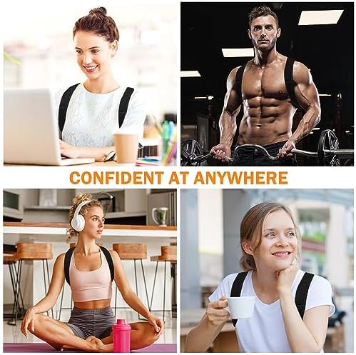 Posture Corrector for Women & Men, Breathable & Adjustable (Medium)