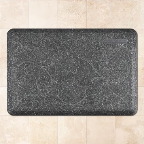WellnessMats Bella Collection Anti-Fatigue Floor Mat, Polyurethane - Ergonomic Support Pad for Home, Kitchen, Garage, Office Standing Desk - Water Resistant - Made in USA