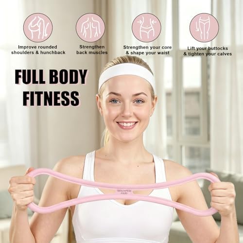 Figure 8 Resistance Bands with Handles,Silicone Exercise Band Set