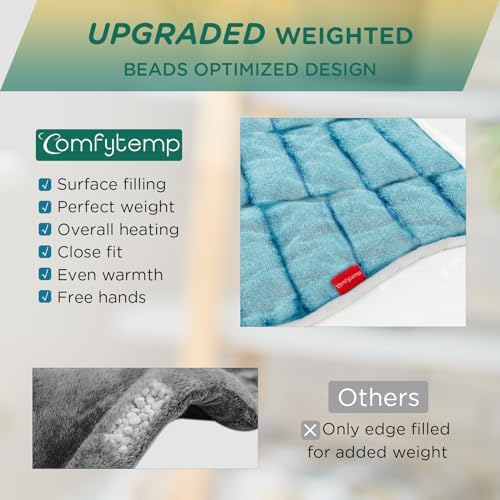 Comfytemp Heating Pad for Neck Shoulders Back, 2.6 Ib Weighted Heating Pad