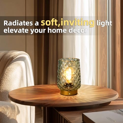 MJ PREMIER Rechargeable Table Lamp Smalll Cordless Lamp Dimmable Brightness