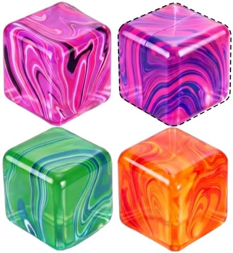BlockPro 2.2" 1PCS Stress Cube Sensory Fidget Toy, Stress & Anxiety Relief Cube Sugar Squeeze Ball for Adults, Slow Rising Squishy Office Desk Toy, Ideal Gift for Party Favors (Blue)