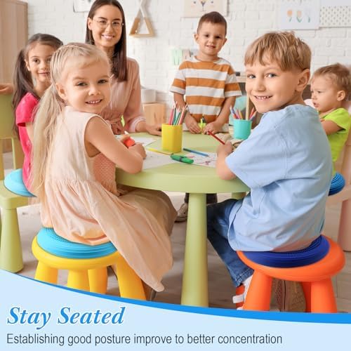 Libima 4 Pcs Wiggle Seat Inflated Wobble Cushion for Kids