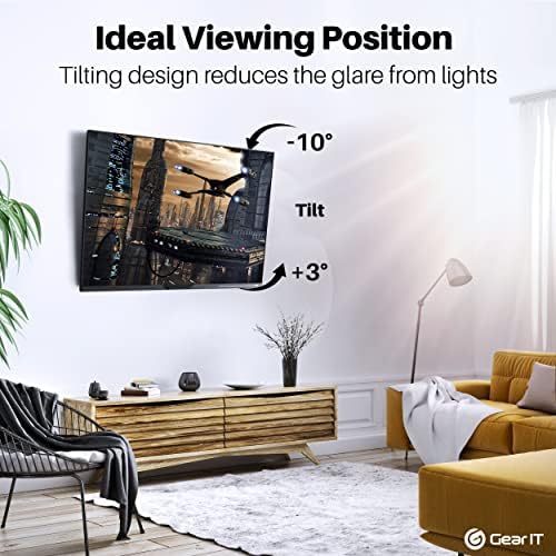 GEARit TV Wall Mount/Monitor (TVs 23 to 43 inch) Up to 66lbs - Full Motion Swivel, Tilt, Articulating Arm, Vesa 75 100 200