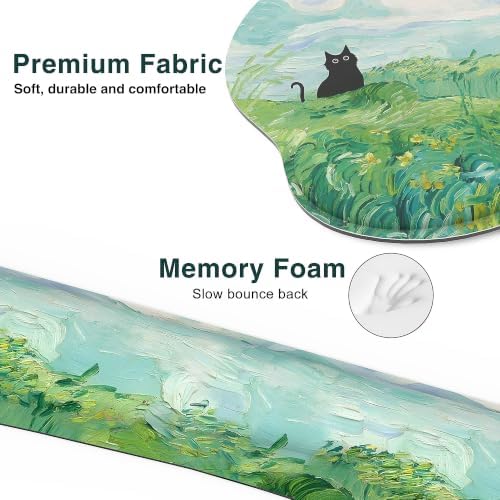 Ergonomic Mouse Pad with Wrist Rest and Keyboard Wrist Rest, Mousepad