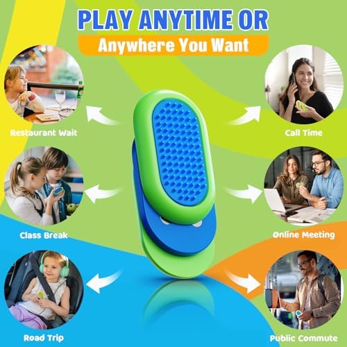 SMALL FISH Fidget Toys Adults Stress Relief: 3 Pack Silicone Magnetic Toys - Sensory Toys for Autism Teens Calming - ADHD Tools Desk Fidgets for Office - Travel Toys for Car Airplane Road Trips