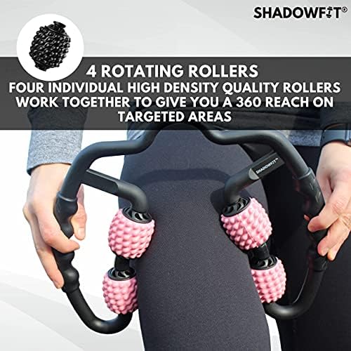 Shadowfit Muscle Massager Roller, Trigger Point Foam Roller for Calves, Legs, Arms, Shin Splints, Massage Tool to Relieve Soreness, Stiffness, and Tight Muscles, Cellulite Deep Tissue Massaging