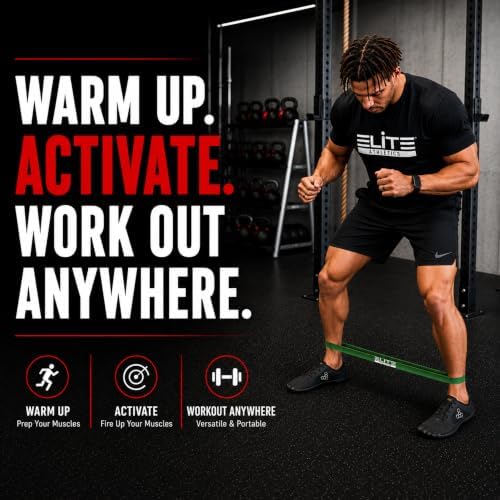 Heavy Thick Resistance Bands Set of 4, 5X Thicker, Short Monster Band, Deadlift Band, Loop Resistance Booty Bands, Glute Activation, Strength Training, Squats & Warm-Up