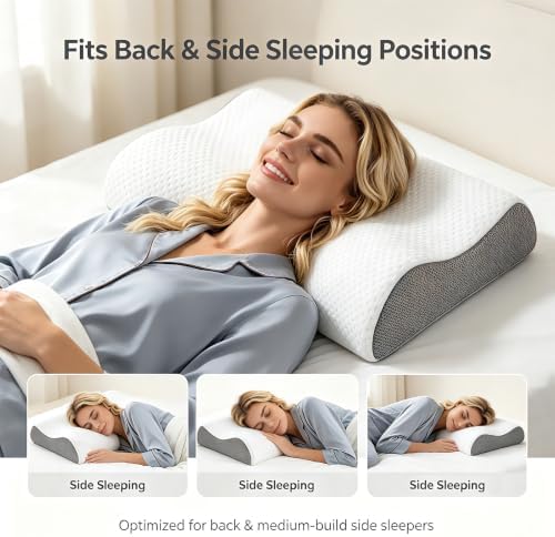 Cervical Neck Pillow for Sleeping - Contour Memory Foam Pillow