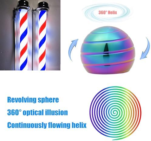 Desk-Kinetic-Toys Cool-Gadgets for Fidget: Cool-Stuff Thing Game Toy for Adult Teen Children Kid, Stress Relief Optical-Illusion Gifts for Office School Home Man Women Christmas Spinning 180 Seconds