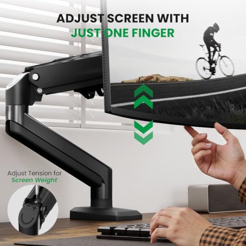 SIAGO 48 x 24 Inch Electric Standing Desk with Single Monitor Stand