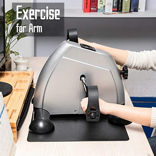 Mini Exercise Bike, Under Desk Bike Pedal Exerciser, Portable Foot Cycle Arm & Leg Pedal Machine with LCD Screen Displays for Home Office Use