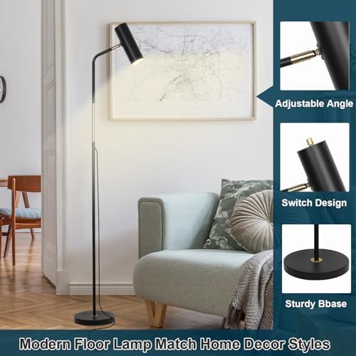 LALISU Floor Lamp, Industrial Floor Lamps for Living Rooms & Bedrooms