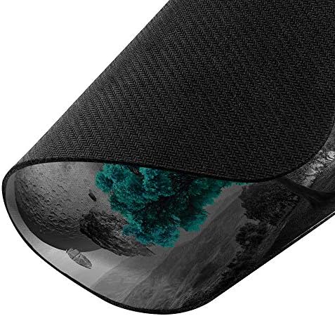 Non-Slip Rectangle Mousepad, WIRESTER Fantasy Green Tree Mouse Pad for Home, Office and Gaming Desk