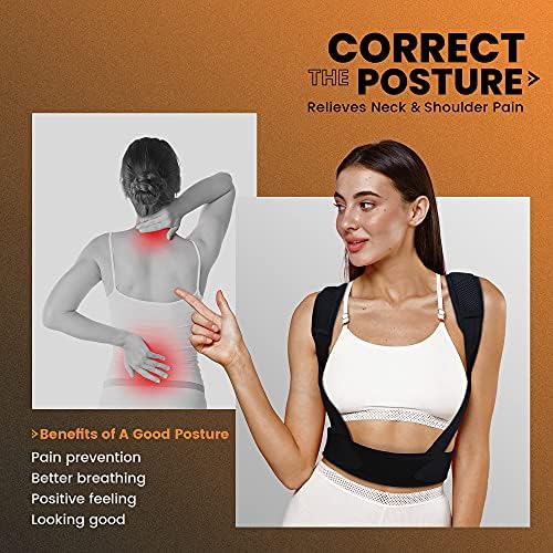 VANRORA Posture Corrector for Women and Men, Adjustable & Comfy Back Brace