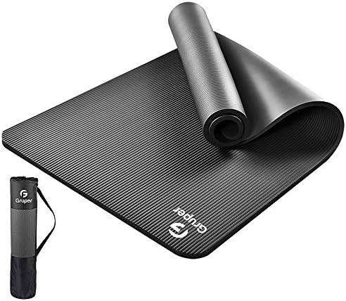 Gruper Yoga Mat Non Slip, 10/15mm Thick NBR Extra Thick Yoga Mat