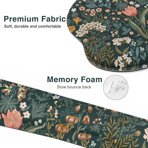 Ergonomic Mouse Pad with Wrist Rest and Keyboard Wrist Rest, Mousepad