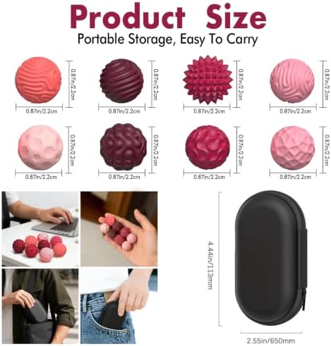 Magnetic Sensory Fidget Balls (8PCS), Weighted Magnet Balls Fidget Toys
