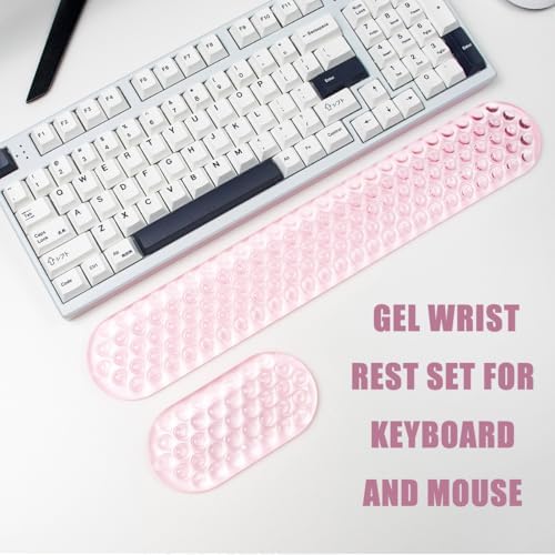 Gel Keyboard and Mouse Wrist Rest Set, Wrist Pad for Computer Keyboard
