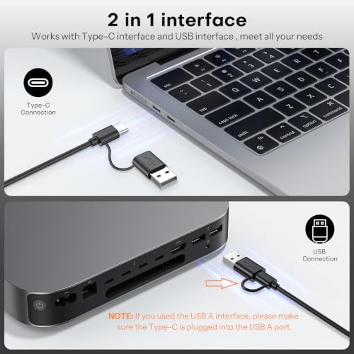 OMOTON Wired Keyboard and Mouse Combo for Mac(MacOS 11.3+),Easy Plug & Play