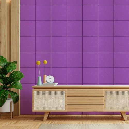 MaxGear Felt Bulletin Board 48" x 36", Violet Felt Wall Tiles Wall Decor