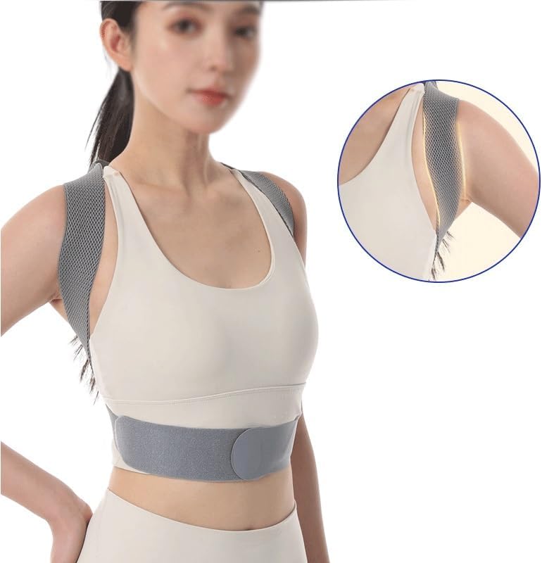 Office Straight Back Sitting Posture Device with Shoulder Opening for Men Women Daily Correction Band