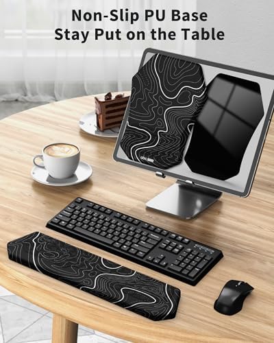 Ergonomic Mouse Pad with Wrist Rest Support for Carpal Tunnel Pain Relief