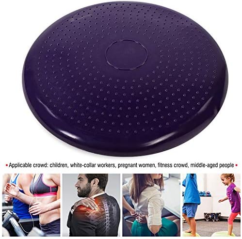 Wobble Cushion, Wiggle Seat Balance Disc Balance Board Balance Disc Trainer Inflated Wobble Cushion Air Stability Board Sensory Wiggle Seat Stability Trainer Pad for Improving Post
