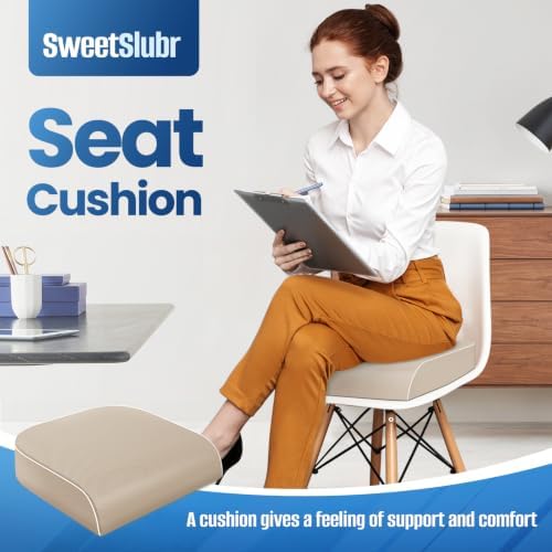 SweetSlubr Seat Cushion, Chair Pad, Memory Foam Tailbone Pain Relief