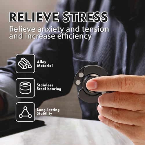 3-in-1 Fidget Toys Adults Kids: Spinner, Slider & Clicker