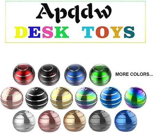 Kinetic Fidgets Desk Toy ADHD Stress Relief 1.77in Red Silver