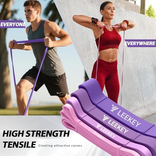 LEEKEY Resistance Bands Set for Pull Up Assistance & Exercise
