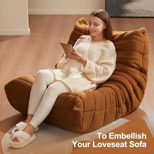 Hobestluk Big Bean Bag Chairs for Adults Fireside BeanBag Couch Togo Sofa